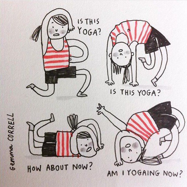 25 Funny Comics About Yoga That Are So On Point - YOGA PRACTICE