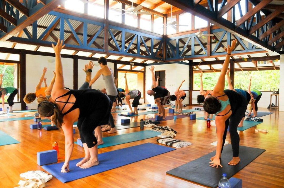 Gentle Yoga class at Numala Forest Retreat/ Bonogin/ Gold Coast