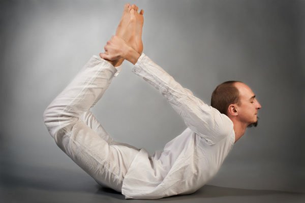 Man in Bow Pose