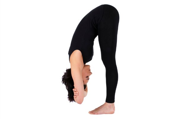 Diya Yoga - Yoga Consciousness - Revolved Side Angle Pose or Parivritta  Parshva Konasana is a standing posture coupled with a deep spinal twist.  This pose strengthens the legs and stretches the