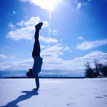 Woman in Handstand