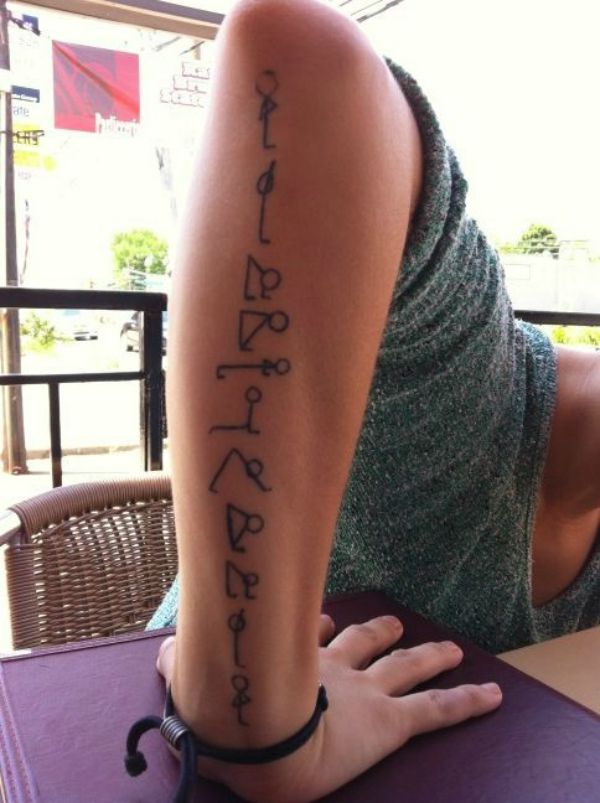 18 Beautiful Yoga-Inspired Tattoos -- surya