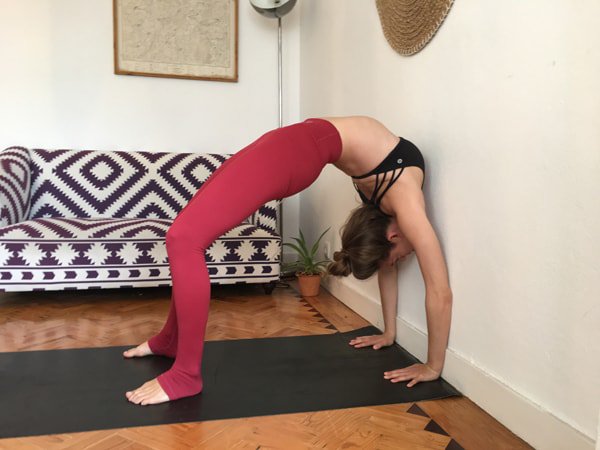 Working on your Wheel pose - Ekhart Yoga